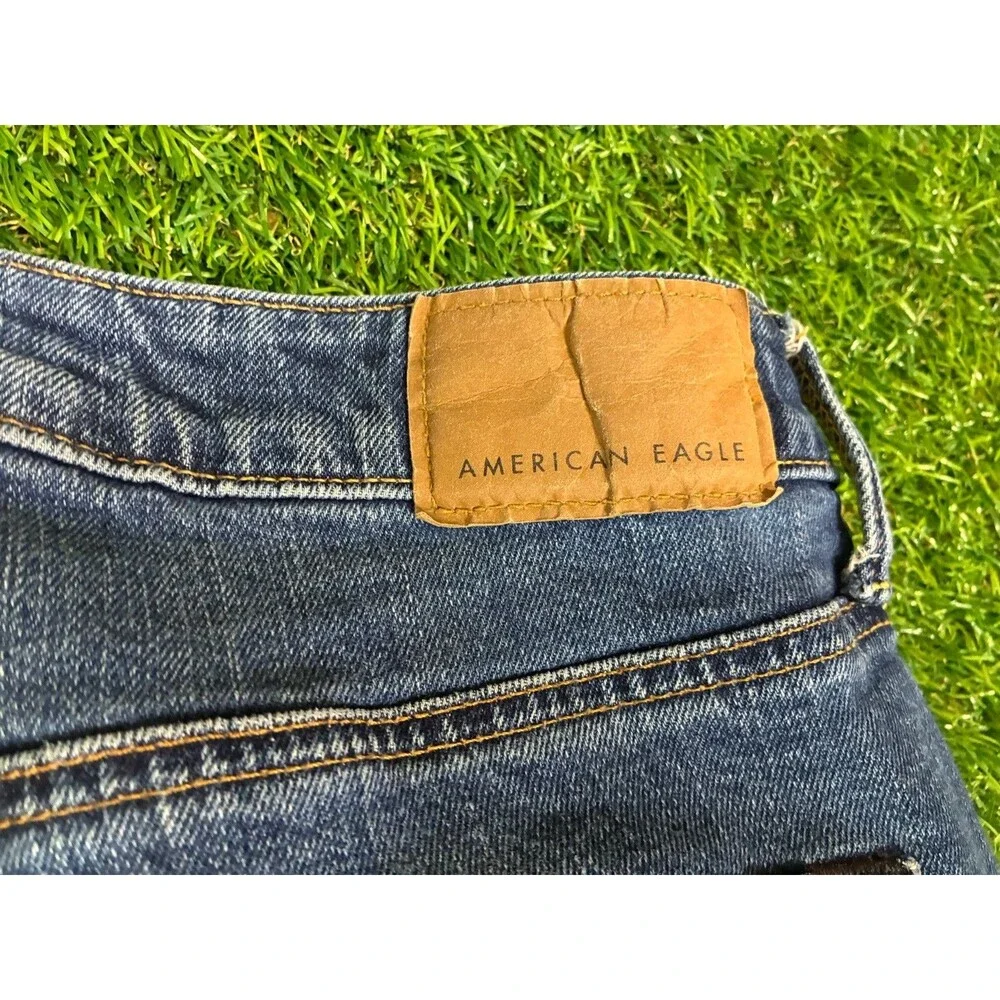 American Eagle AirFlex+ Jeans Men’s 34x32 Straight Leg Stretch Medium Wash Denim